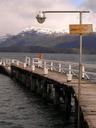Walking the pier at Villa la Angostura out into the bay.